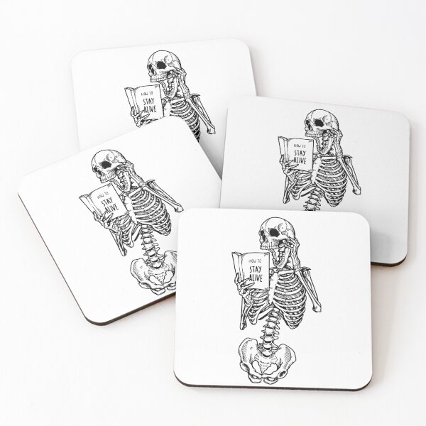Item preview, Skeleton's Self-Help Guide How to Stay Alive designed and sold by InkStation24.