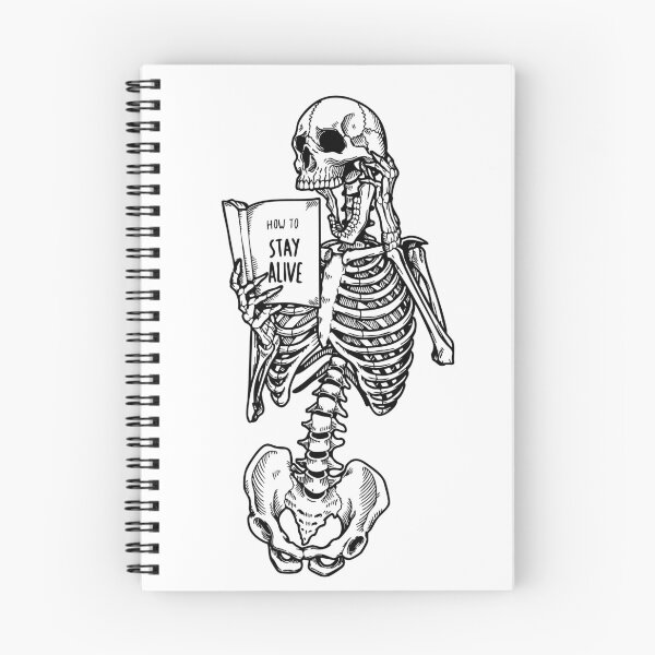 Item preview, Skeleton's Self-Help Guide How to Stay Alive designed and sold by InkStation24.