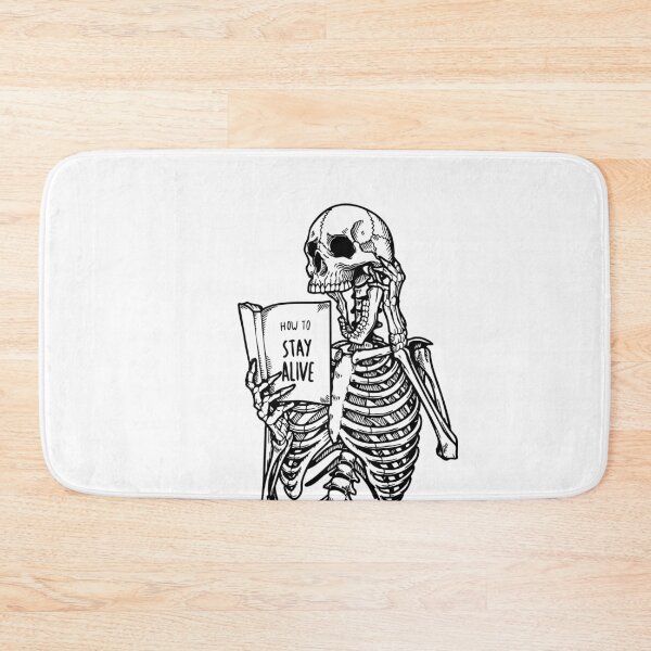 Item preview, Skeleton's Self-Help Guide How to Stay Alive designed and sold by InkStation24.