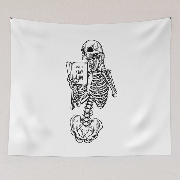 Item preview, Skeleton's Self-Help Guide How to Stay Alive designed and sold by InkStation24.