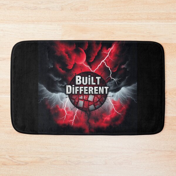 Item preview, Built Different – Intense Red Lightning Explosion Shirt designed and sold by SoulFlex.