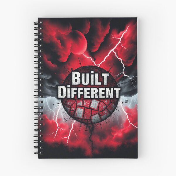 Item preview, Built Different – Intense Red Lightning Explosion Shirt designed and sold by SoulFlex.