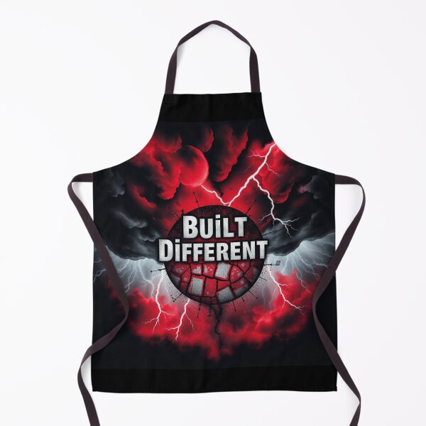 Item preview, Built Different – Intense Red Lightning Explosion Shirt designed and sold by SoulFlex.