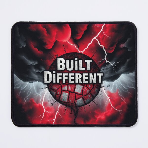 Item preview, Built Different – Intense Red Lightning Explosion Shirt designed and sold by SoulFlex.
