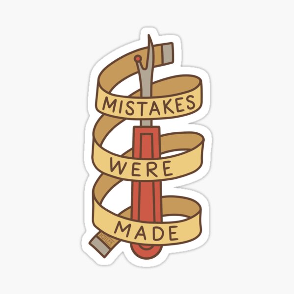 Item preview, Mistakes Were Made - Muted - Funny Seam Ripper Art for Sewists & Crafters designed and sold by TiffanyMcKee.