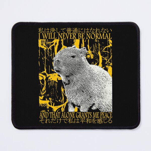 Item preview, I Will Never Be Normal Capybara designed and sold by VintageMedatsu.