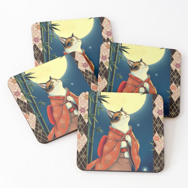 Item preview, Moonlit Kaguya Cat – The Bamboo Princess designed and sold by Shivanyan.