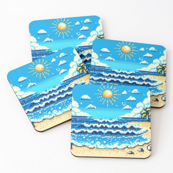 Item preview, Pixel Beach designed and sold by Brennan Artistry.