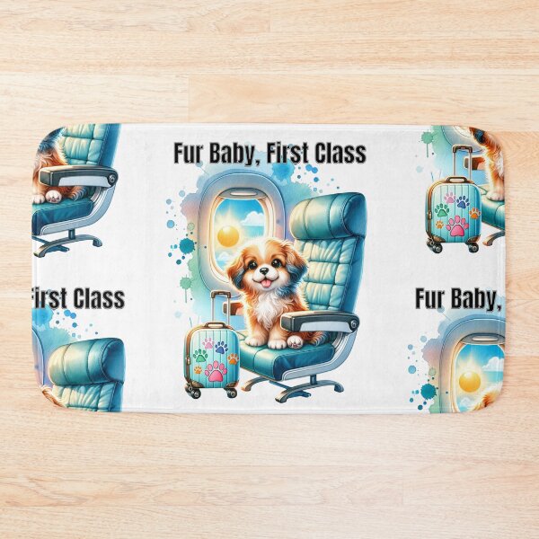 Item preview, Fur Baby, First Class – Dog Travel Shirt for Jetsetter Pet Parents designed and sold by PIXelayDesigns.