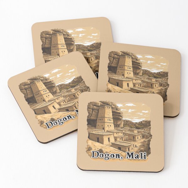 Item preview, Dogon Cliffside Village – Mali’s Ancient Escarpment designed and sold by Myra365Art.