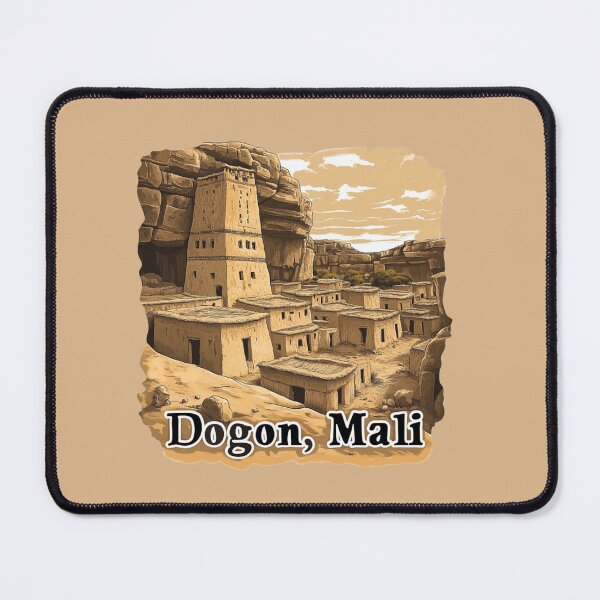 Item preview, Dogon Cliffside Village – Mali’s Ancient Escarpment designed and sold by Myra365Art.