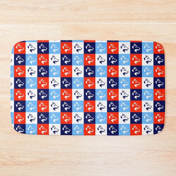 Item preview, Minimalist Dog Head Sticker – Bold Modern Pet Lover Design in Red, Blue & White designed and sold by FestivityFinds.