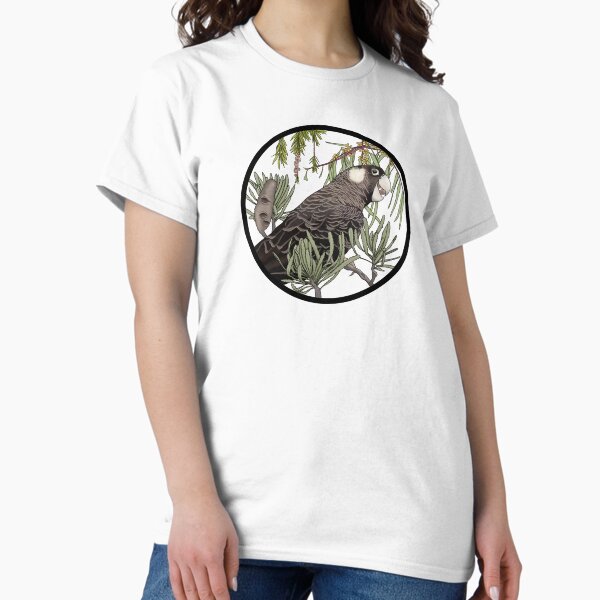 Item preview, Carnaby's Black Cockatoo With Australian Natives designed and sold by JoWillmot.