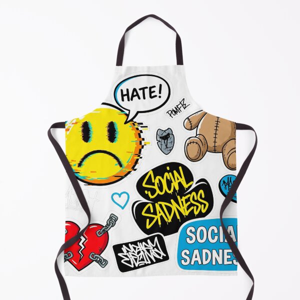 Item preview, Social Sadness - Y2K Street Art Sticker Pack (Glitch Emoji & Broken Heart) designed and sold by j-2k.