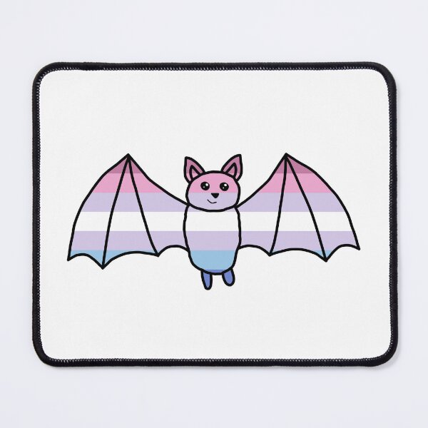 Item preview, Cute Bigender Pride Flag Bat designed and sold by ChloeCosDesigns.