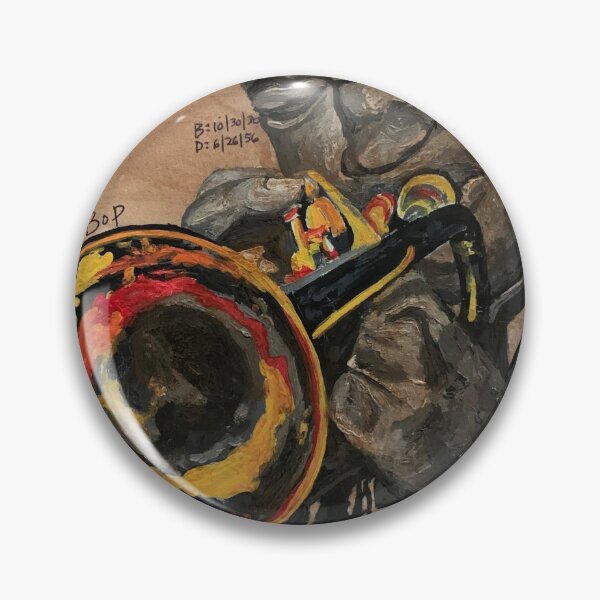 Item preview, Clifford Brown jazz musician trumpet acrylic painting  designed and sold by ArtByAMReisig.