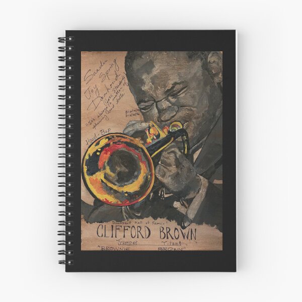 Item preview, Clifford Brown jazz musician trumpet acrylic painting  designed and sold by ArtByAMReisig.