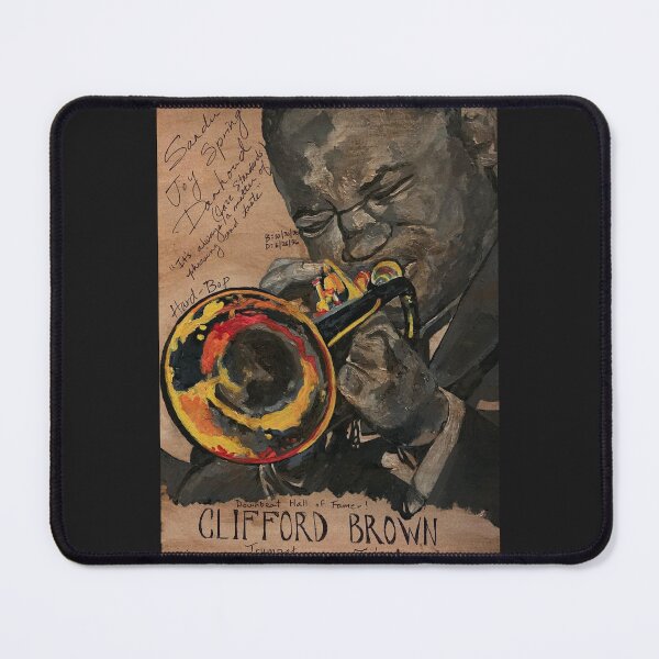 Item preview, Clifford Brown jazz musician trumpet acrylic painting designed and sold by ArtByAMReisig.