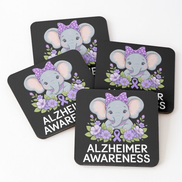 Item preview, Elephant Alzheimer's Awareness Purple Floral designed and sold by brynatshop.