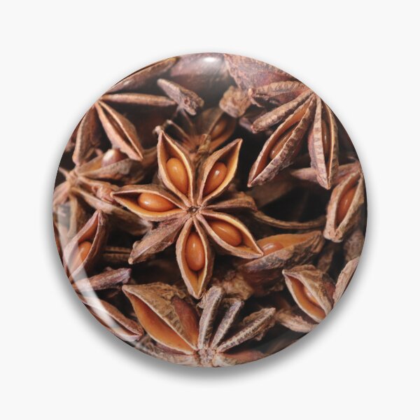 Item preview, Cute little stars-  Star anise/Illicium verum in a copper bowl designed and sold by VeenaNair23.