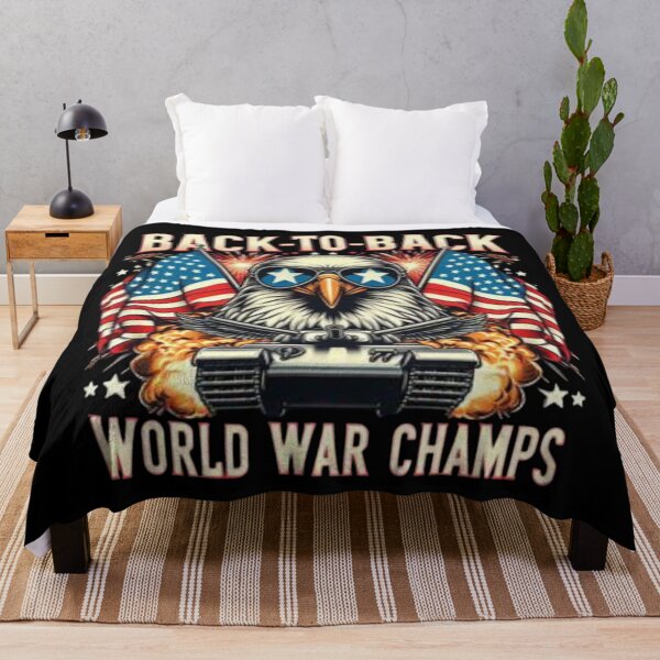 Item preview, Back-to-Back Champs Bald Eagle Military Patriotic Art designed and sold by Iuqiune.