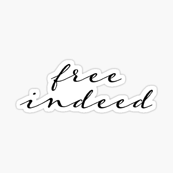 Item preview, Bible Verse: Free Indeed Inspired from John 8:36 | Scripture Art Series #1 designed and sold by JirehKollezion.