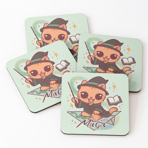 Item preview, Fly With Magic – Ambitious Wizard Cat in Paper Plane designed and sold by BGMeYou.