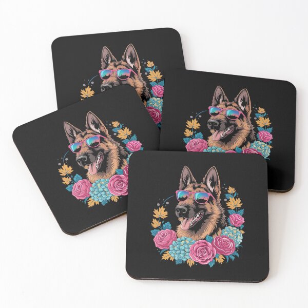 Item preview, Flower German Shepherd Spring Nature dog Lovers designed and sold by Hlz-0118.