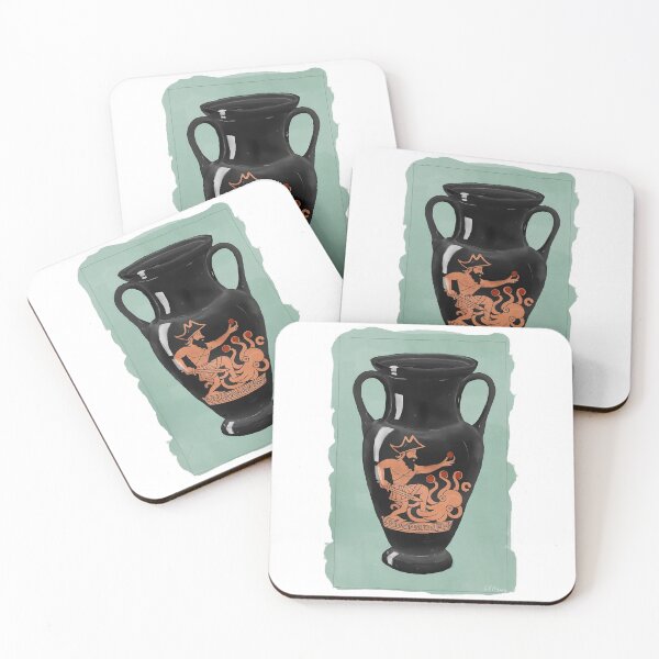 Item preview, Octopus with Greek ceramics and pirate designed and sold by LeahHa.