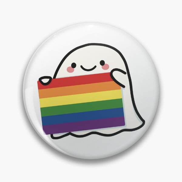Item preview, Pride Flag Ghostie (Rainbow) designed and sold by wantedplant.