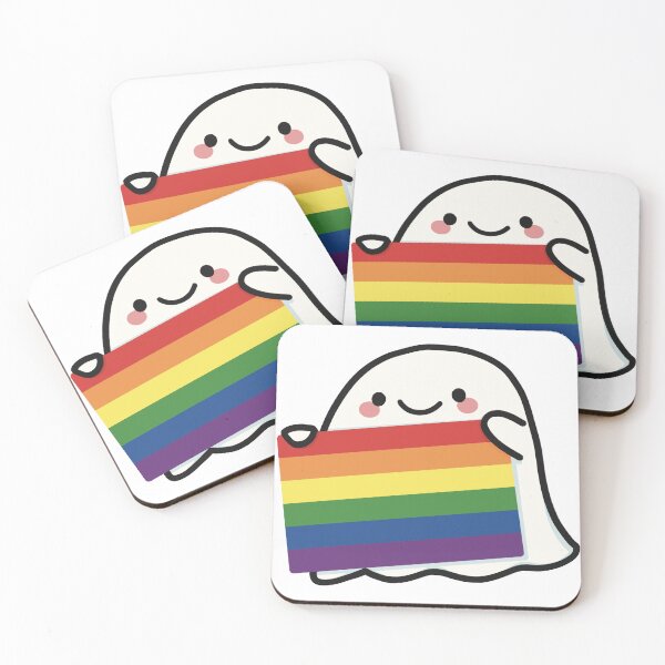 Item preview, Pride Flag Ghostie (Rainbow) designed and sold by wantedplant.
