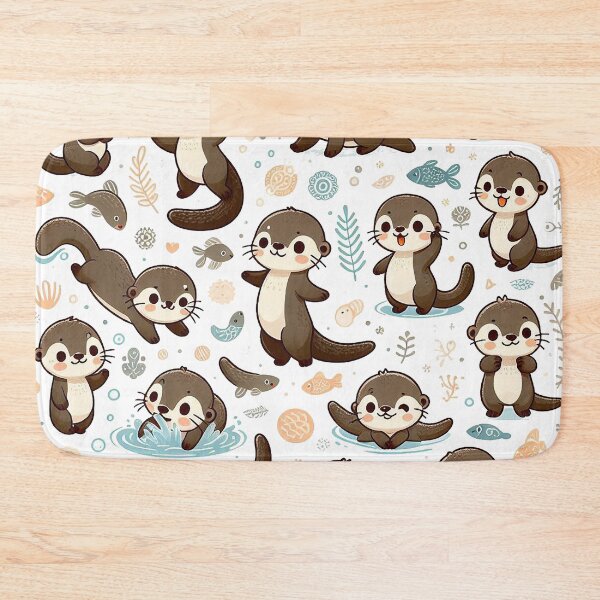Item preview, Playful Otters designed and sold by FurbieDesign.