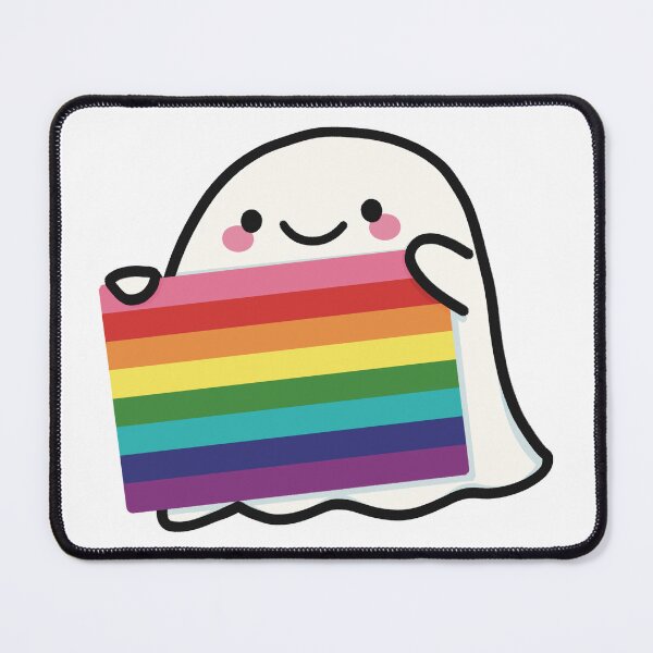 Item preview, Pride Flag Ghostie (Gilbert Baker Rainbow) designed and sold by wantedplant.
