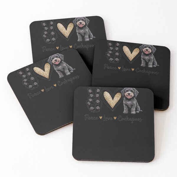 Item preview, Cute Peace Love Black Cockapoo Lover designed and sold by rbc-wrights.