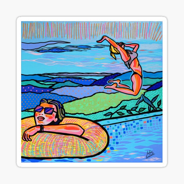 Item preview, Adam & Leelou in the pool designed and sold by LalieLartiste.