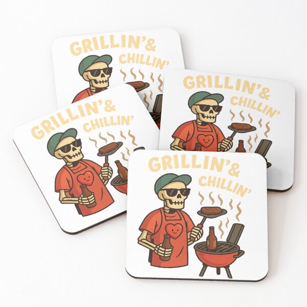 Item preview, Grillin’ & Chillin’ Skeleton designed and sold by Bluntdivas.