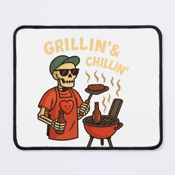 Item preview, Grillin’ & Chillin’ Skeleton designed and sold by Bluntdivas.