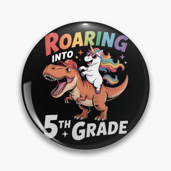 Item preview, Roaring Into 5th Grade Unicorn Dinosaur Back To School designed and sold by brynatshop.