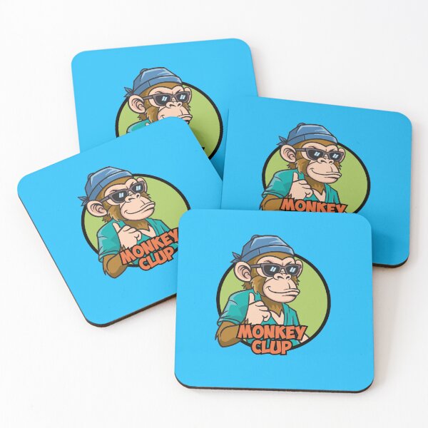 Item preview,  Happy Monkey Club Cartoon Illustration designed and sold by rachata444.