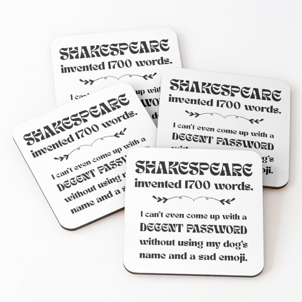 Item preview, Shakespeare Invented 1700 Words designed and sold by ObsidianDaz.