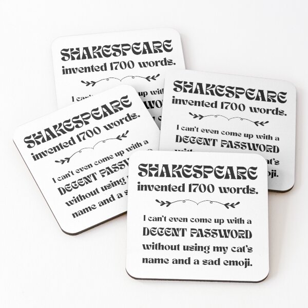 Item preview, Shakespeare Invented 1700 Words designed and sold by ObsidianDaz.