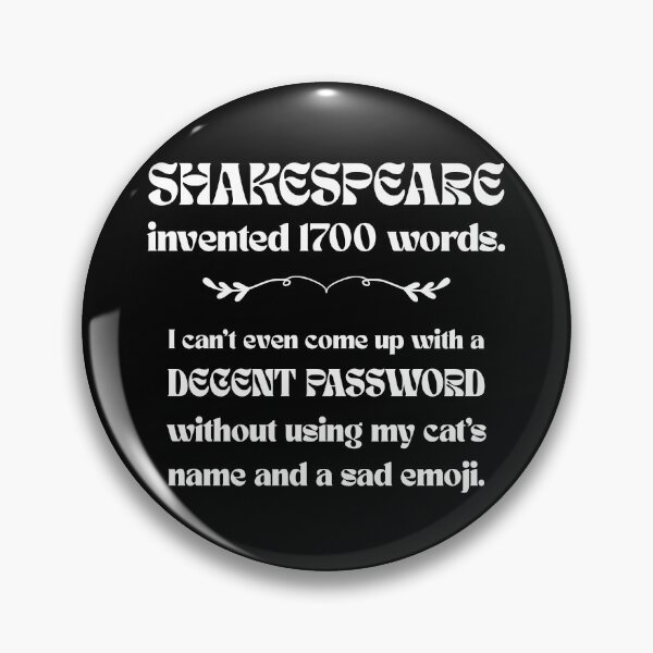Item preview, Shakespeare Invented 1700 Words designed and sold by ObsidianDaz.