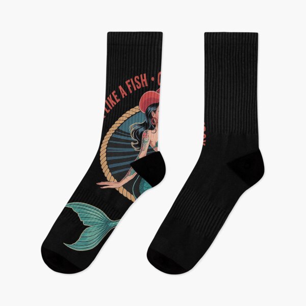Item preview, Drink Like A Fish Cuss Like A Cowboy - Cowgirl Mermaid designed and sold by heeun.
