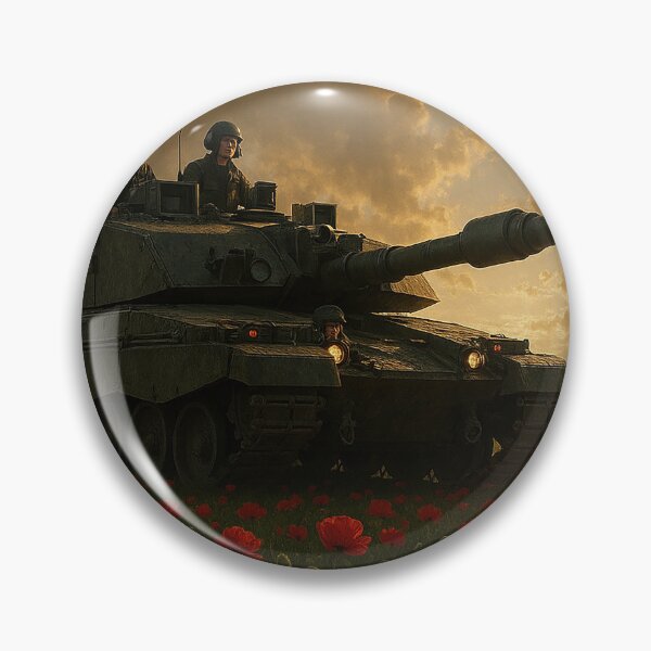 Item preview, Challenger 2 Over Poppy Fields designed and sold by Skyframe Aviation.