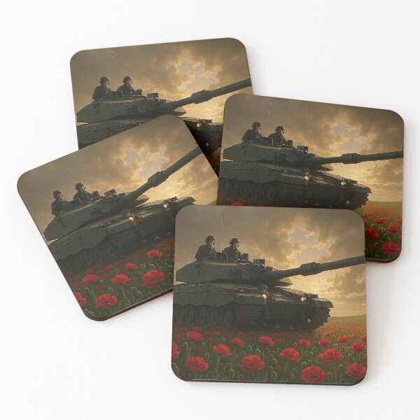Item preview, Challenger 2 Over Poppy Fields designed and sold by Skyframe Aviation.