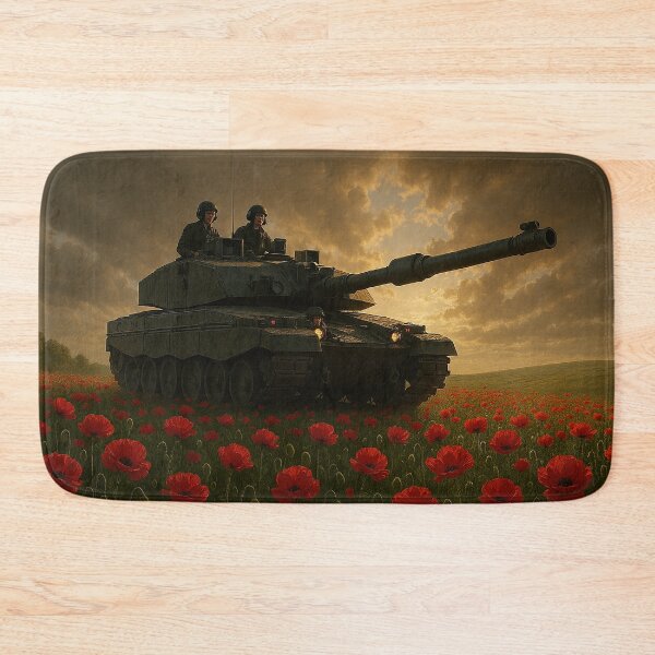 Item preview, Challenger 2 Over Poppy Fields designed and sold by Skyframe Aviation.