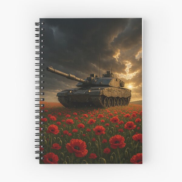 Item preview, Challenger 2 Over Poppy Fields designed and sold by Skyframe Aviation.