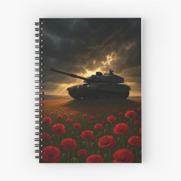 Item preview, Challenger 2 Over Poppy Fields designed and sold by Skyframe Aviation.