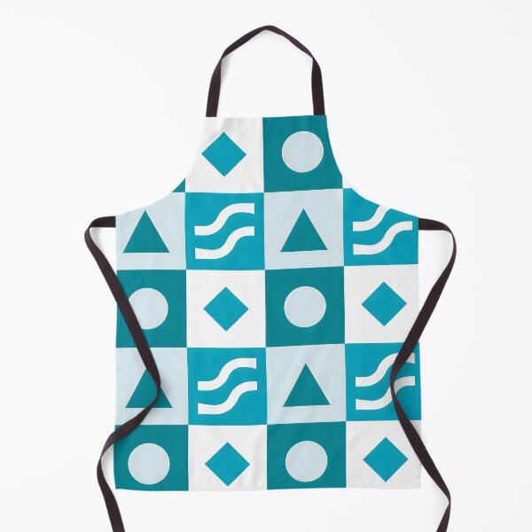 Item preview, Modern Minimalist Geometric Shapes Pattern Throw Pillow – Abstract Teal Art designed and sold by FestivityFinds.