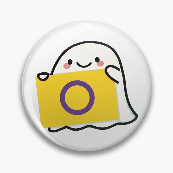 Item preview, Pride Flag Ghostie (Intersex) designed and sold by wantedplant.